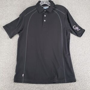 Tommy Bahama Shirt Adult Small Black Baseball Version Colorado Rockies Mens